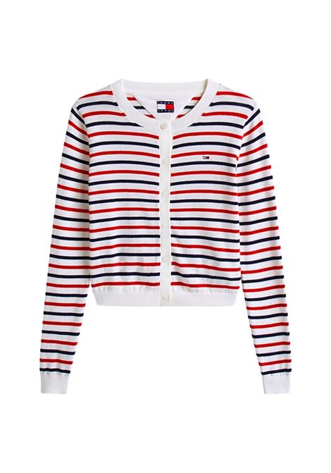 Cardigan slim fit a righe Tommy Hilfiger | DW0DW209760FG